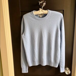 Tilly Light Blue crew neck cashmere Sweater